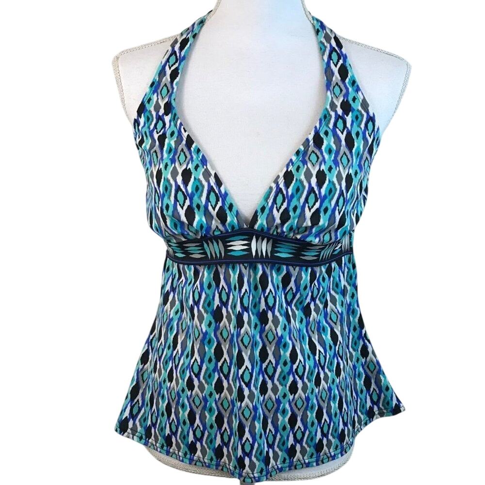 24TH & Ocean Geometric Print Takini Top Size Large